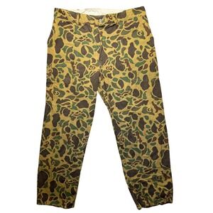 Vintage Frog Skin Camo Fatigue Pants Mens L Duck Military Lightweight‎ Hong Kong